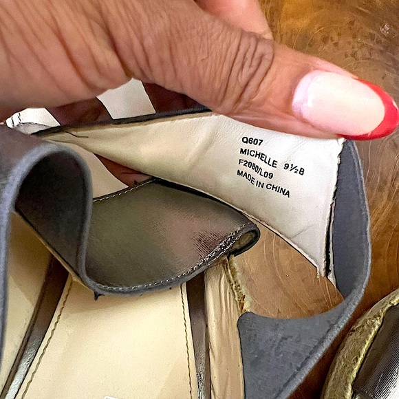 Coach Silver Pewter and Rope Wedge Espadrille Sandals - Picture 7 of 9